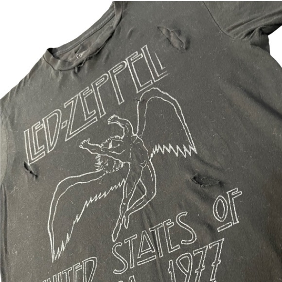 Led-Zeppelin Short Sleeve w/ Custom Cuts - Picture 3 of 7